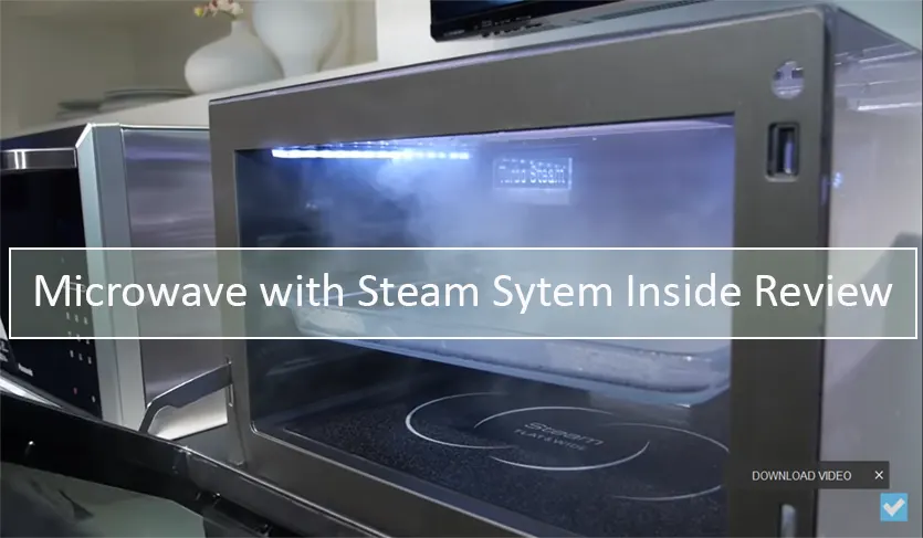 microwave with steam system