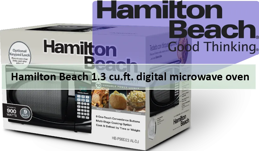 Hamilton Beach 1.3 cubic ft microwave