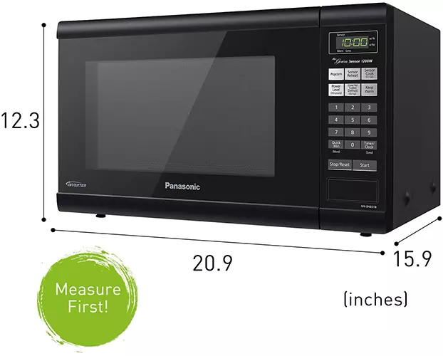 Dimension of Panasonic microwave oven