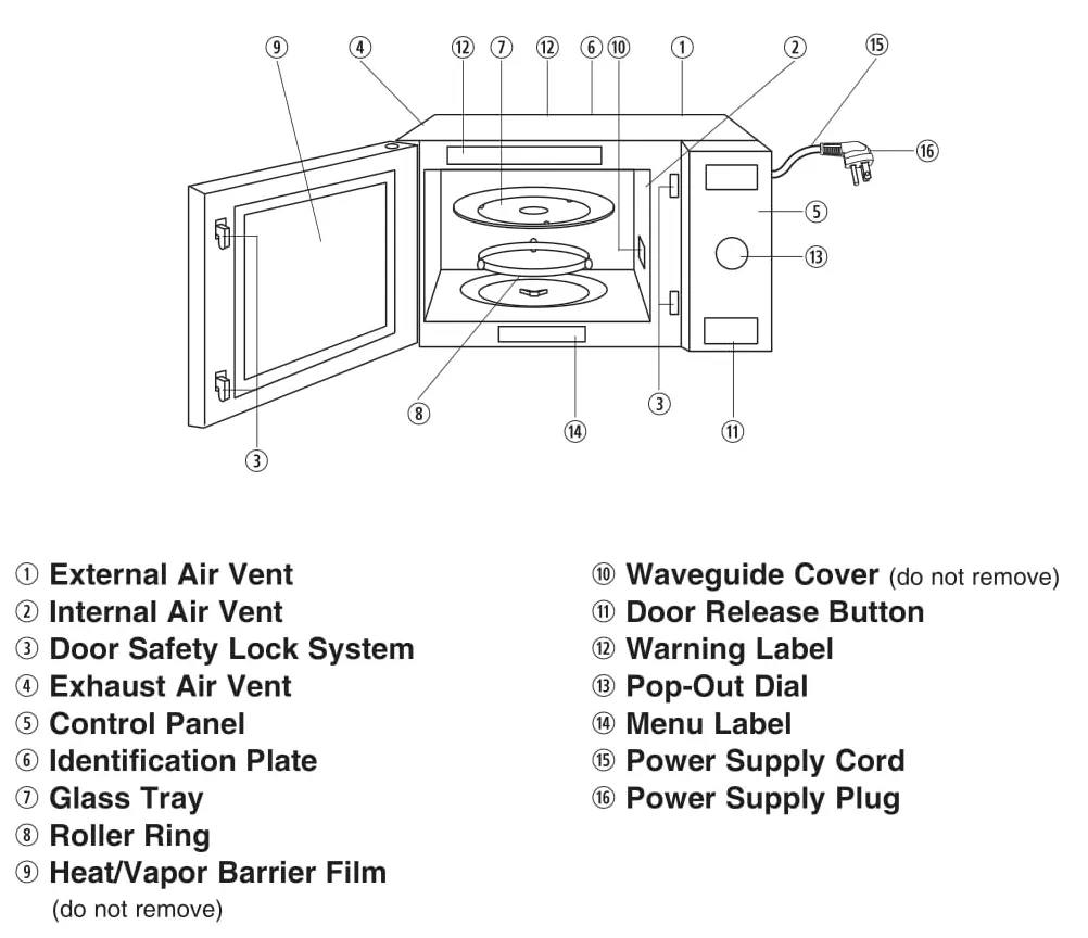 Panasonic NN-SD372S Diagram chart