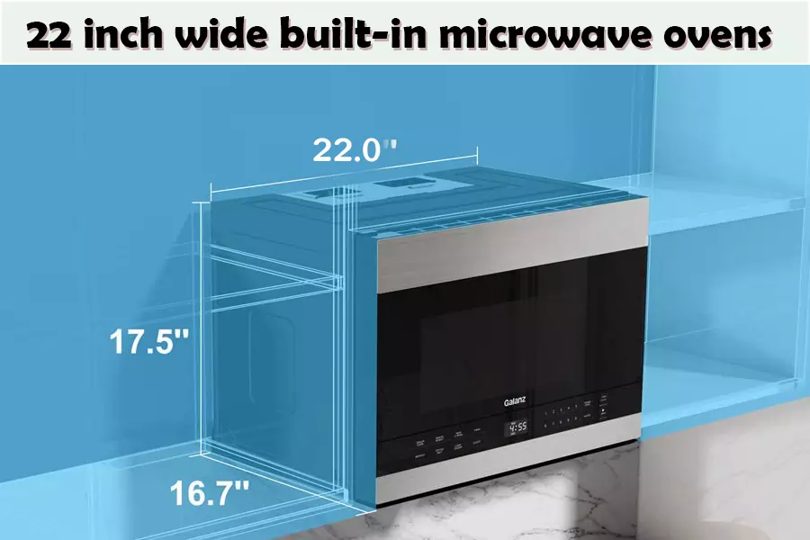 22 inch wide built-in microwave ovens
