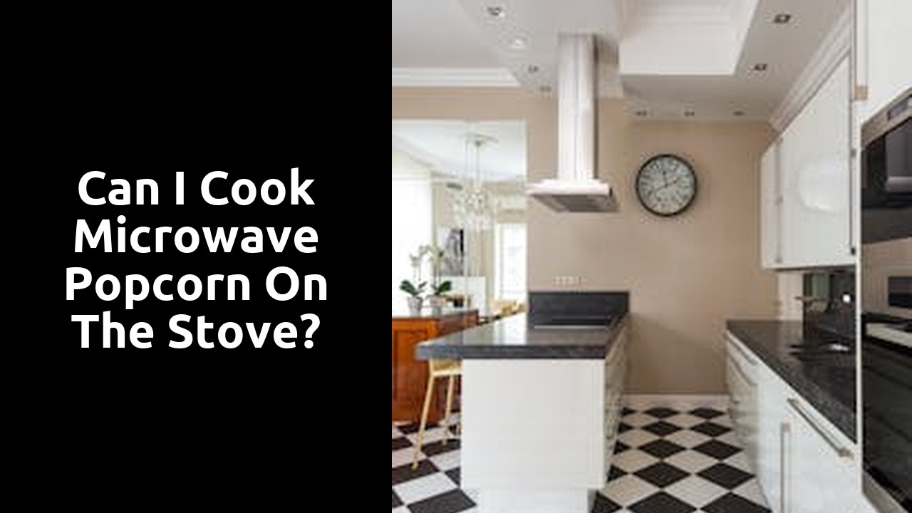 Can I cook microwave popcorn on the stove?