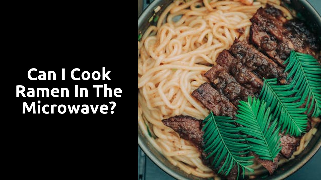 Can I cook ramen in the microwave?