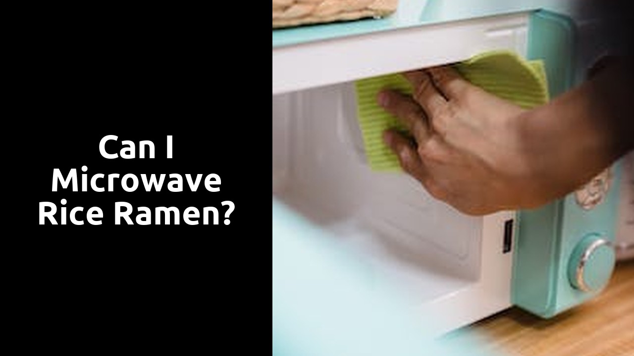 Can I microwave rice ramen?