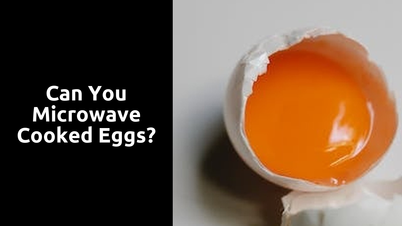 Can you microwave cooked eggs?