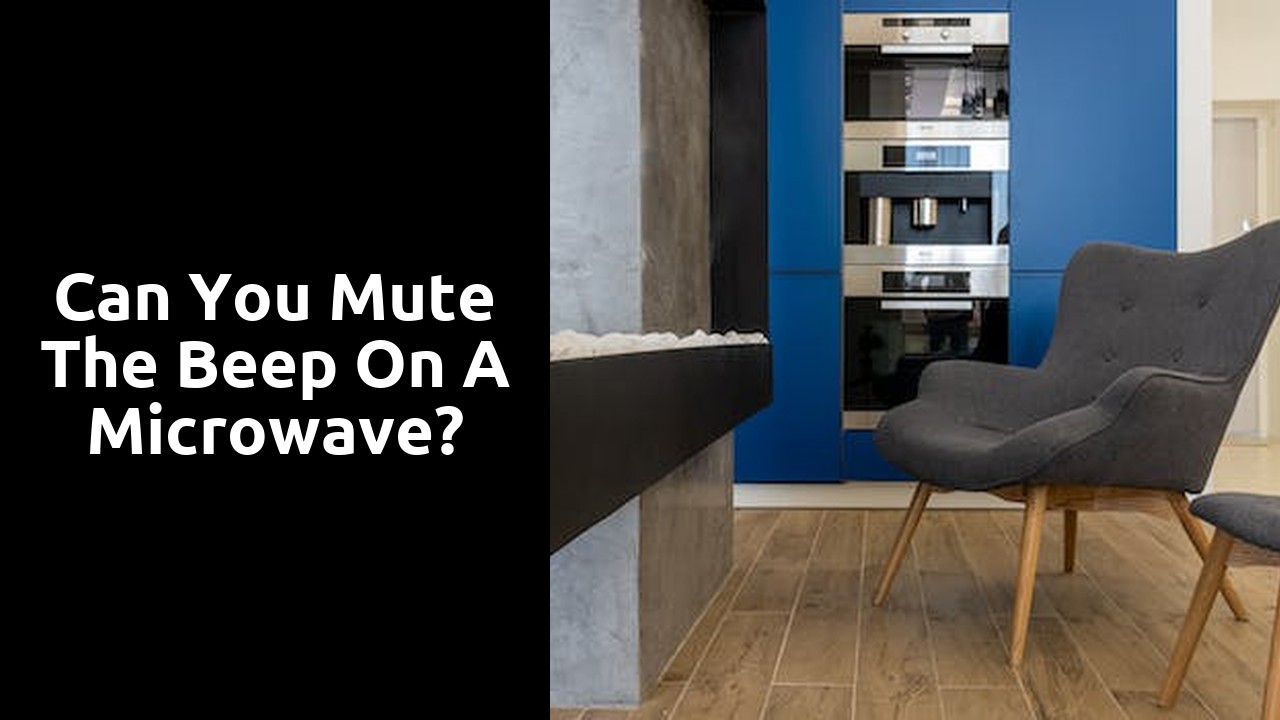 Can you mute the beep on a microwave?