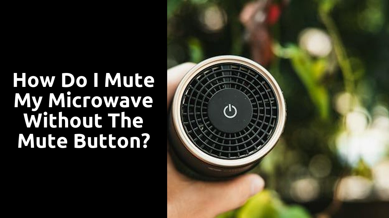 How do I mute my microwave without the mute button?