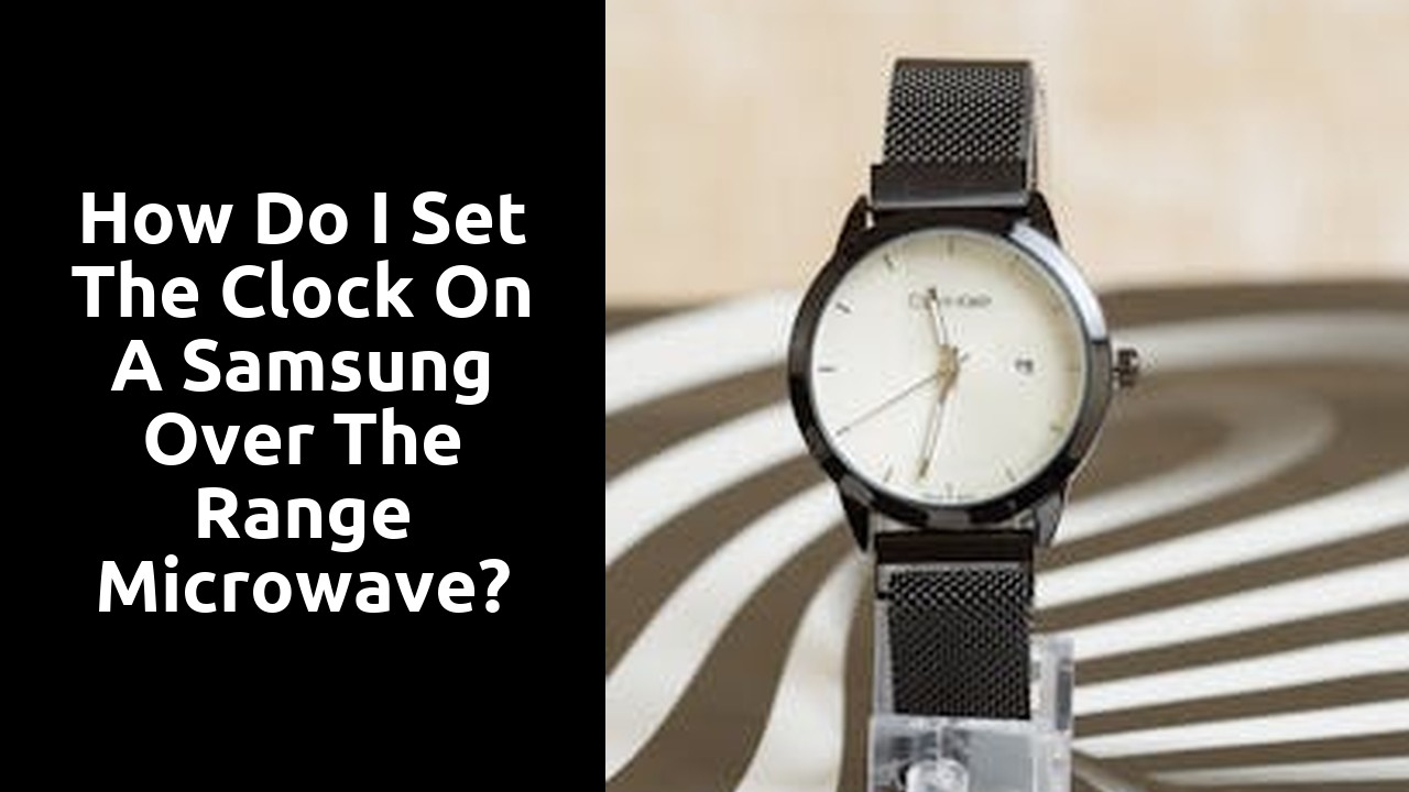 How do I set the clock on a Samsung over the range microwave?