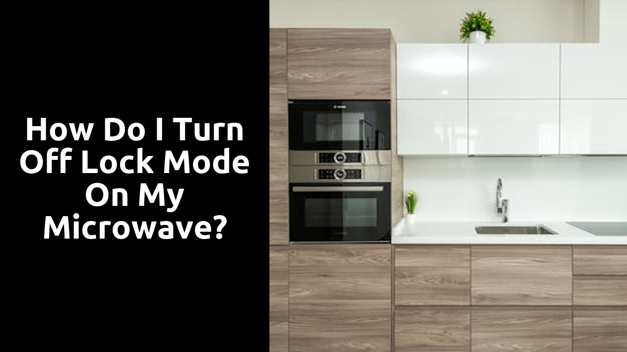 How do I turn off lock mode on my microwave?