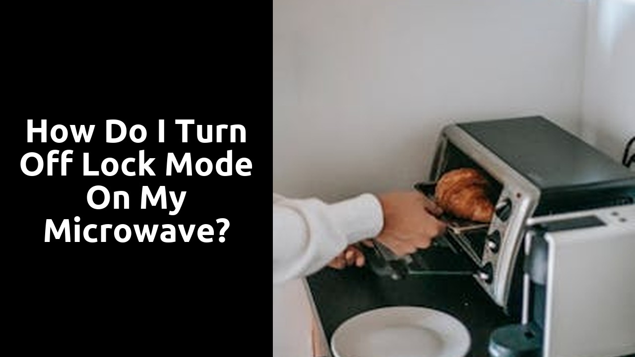 How do I turn off lock mode on my microwave?