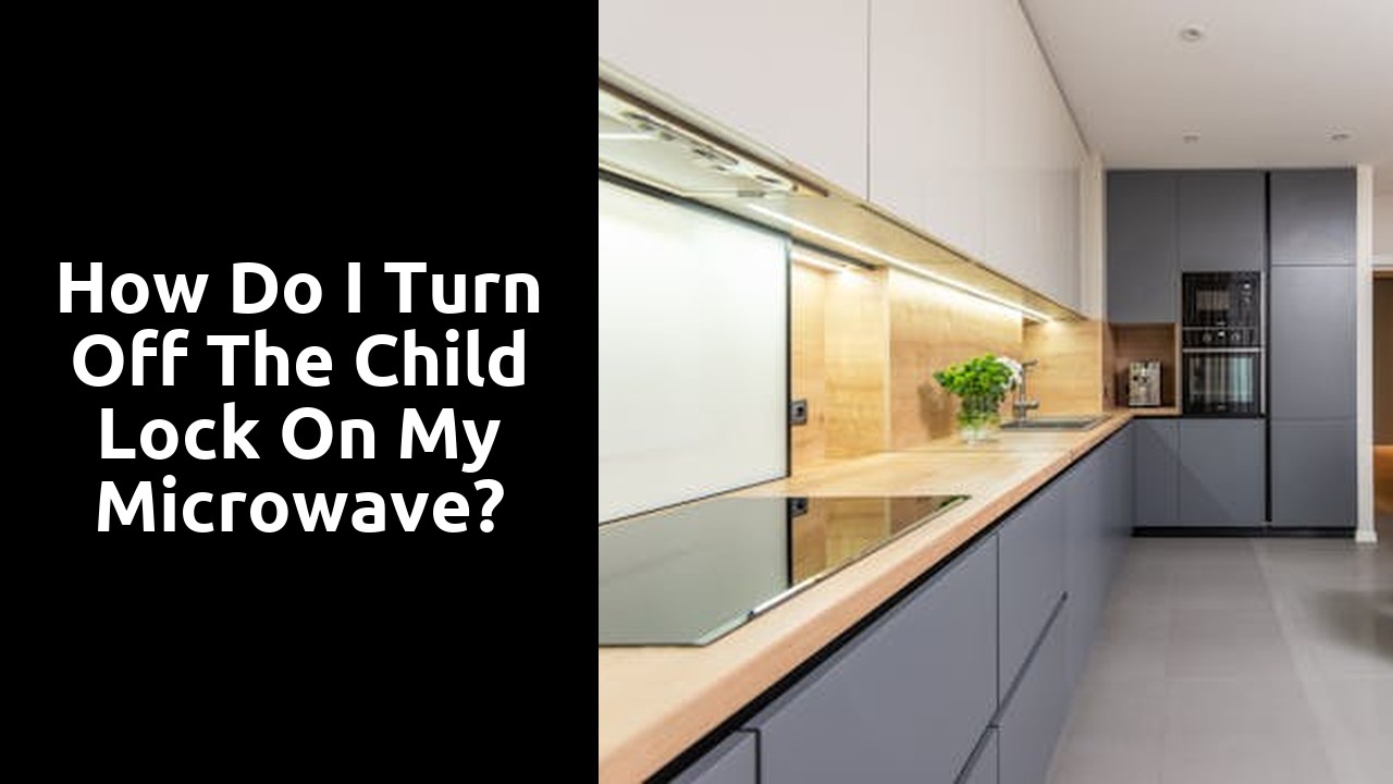 How do I turn off the child lock on my microwave?