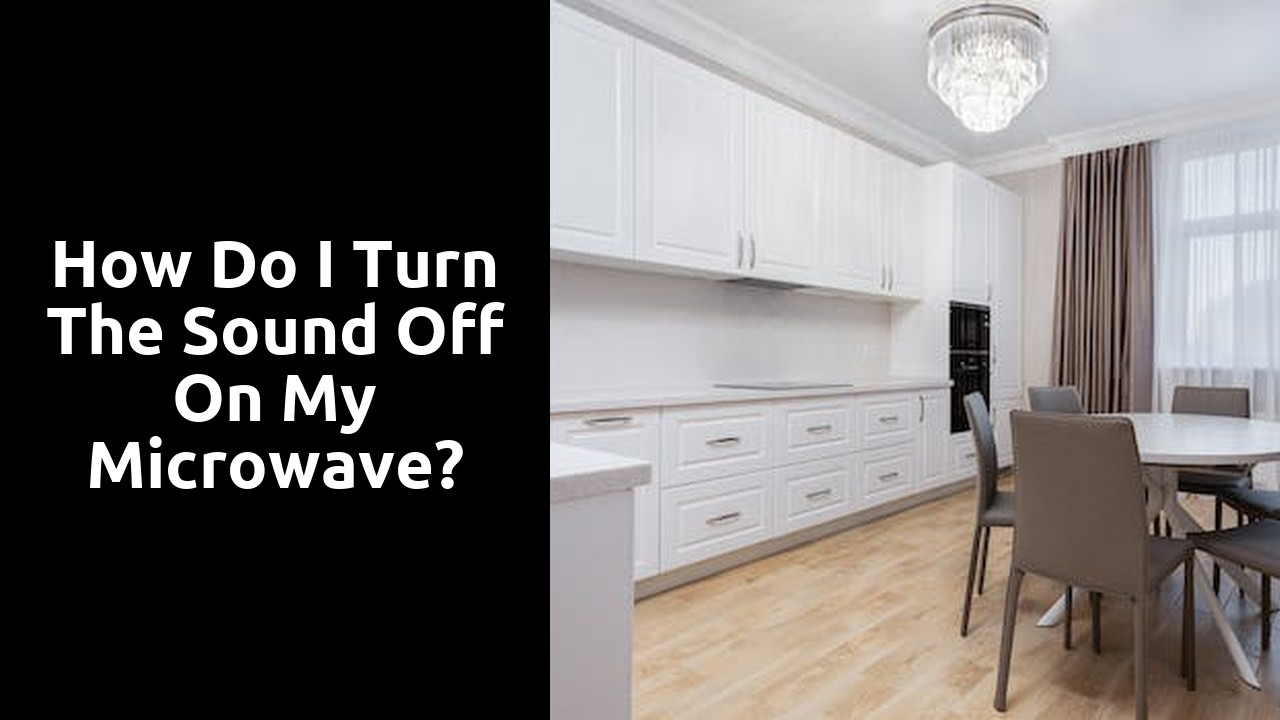 How do I turn the sound off on my microwave?