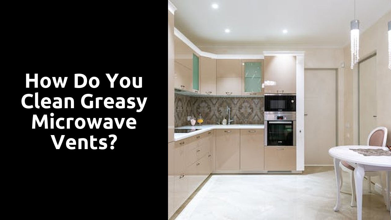 How do you clean greasy microwave vents?