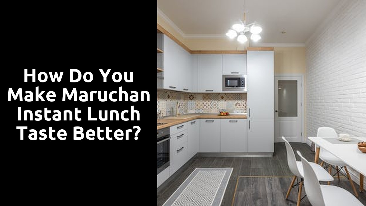 How do you make maruchan instant lunch taste better?