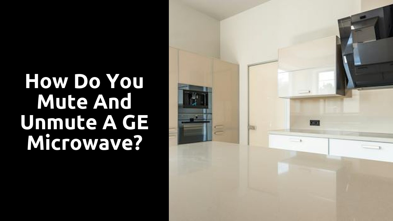 How do you mute and unmute a GE microwave?