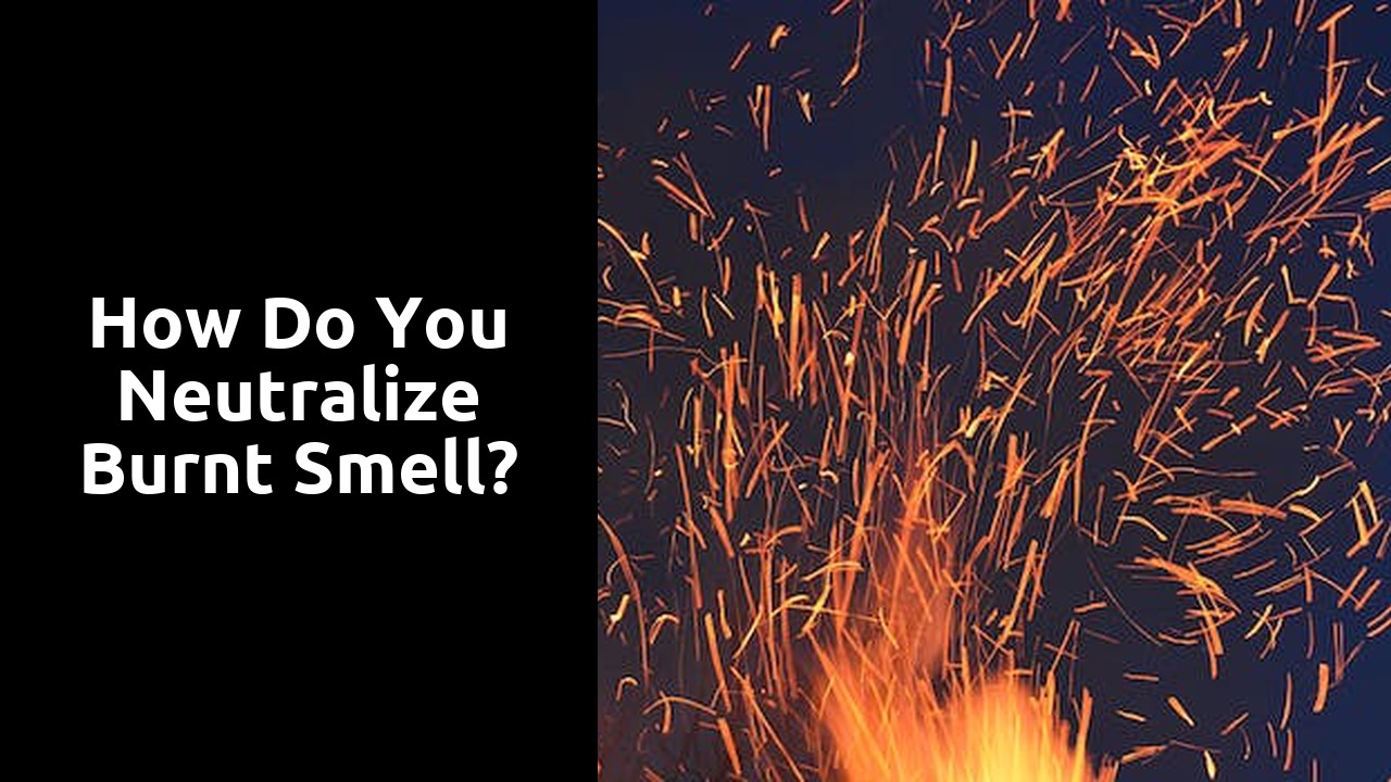 How do you neutralize burnt smell?