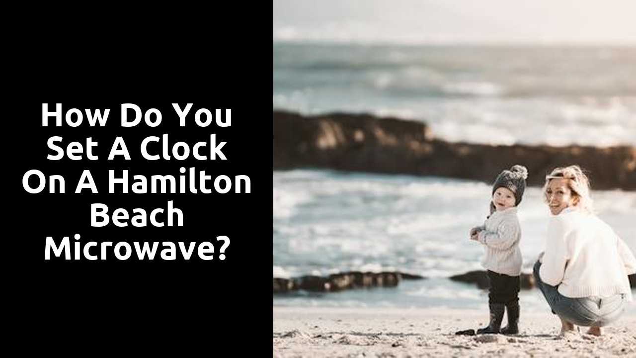 How do you set a clock on a Hamilton Beach microwave?