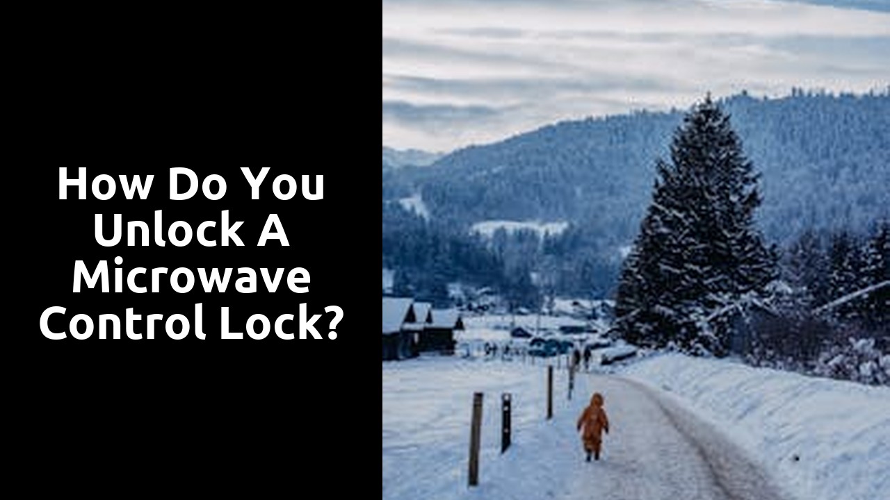 How do you unlock a microwave control lock?