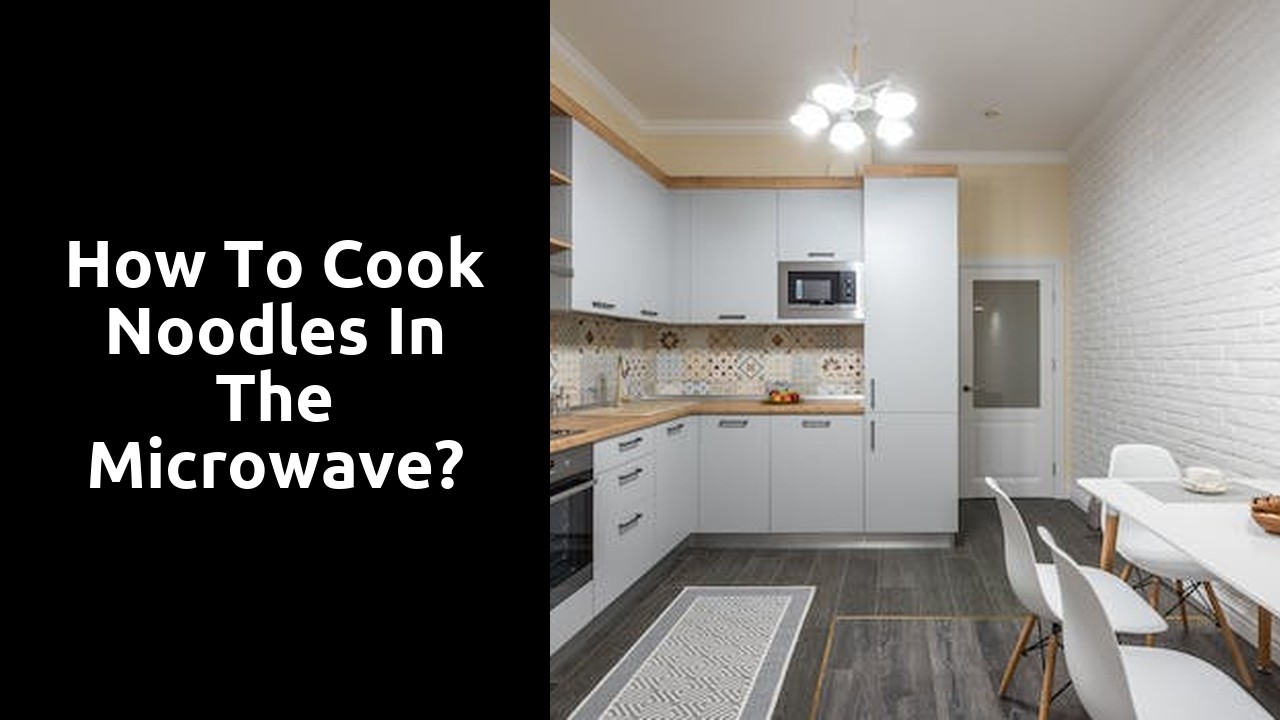 How to cook noodles in the microwave?