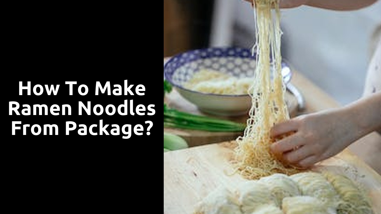 How to make ramen noodles from package?