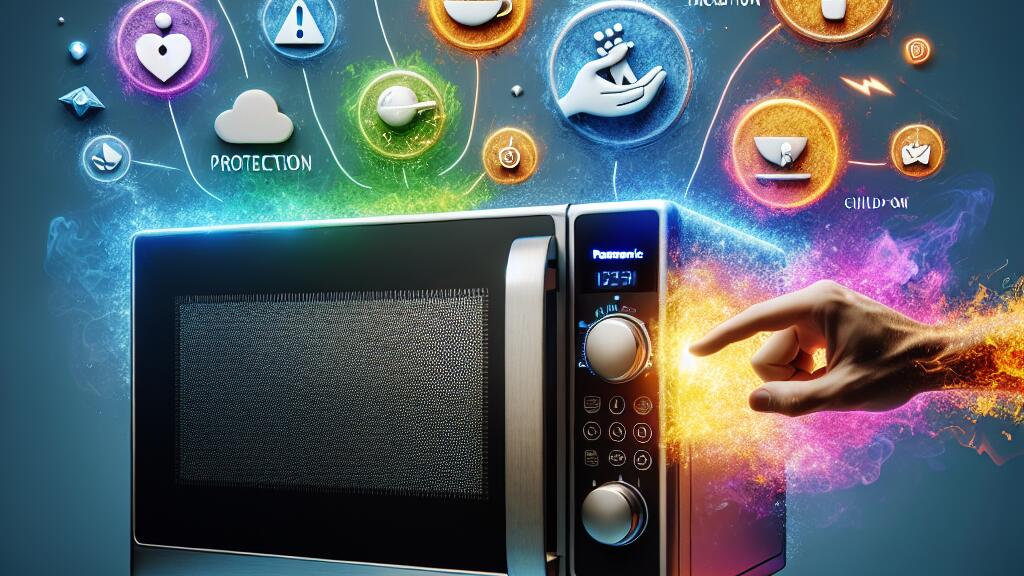 how to unlock child lock panasonic microwave