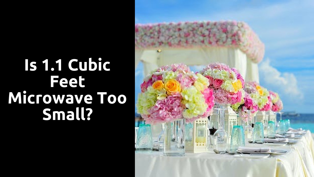 Is 1.1 cubic feet microwave too small?