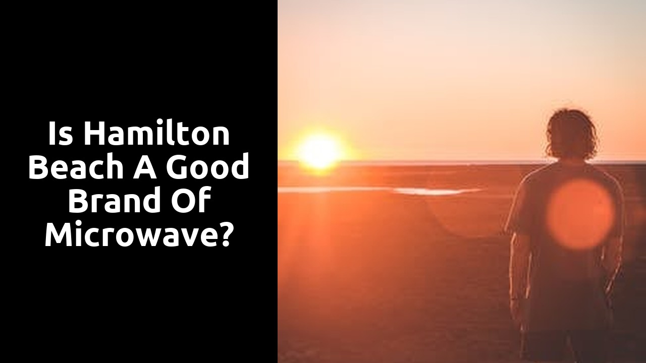 Is Hamilton Beach a good brand of microwave?