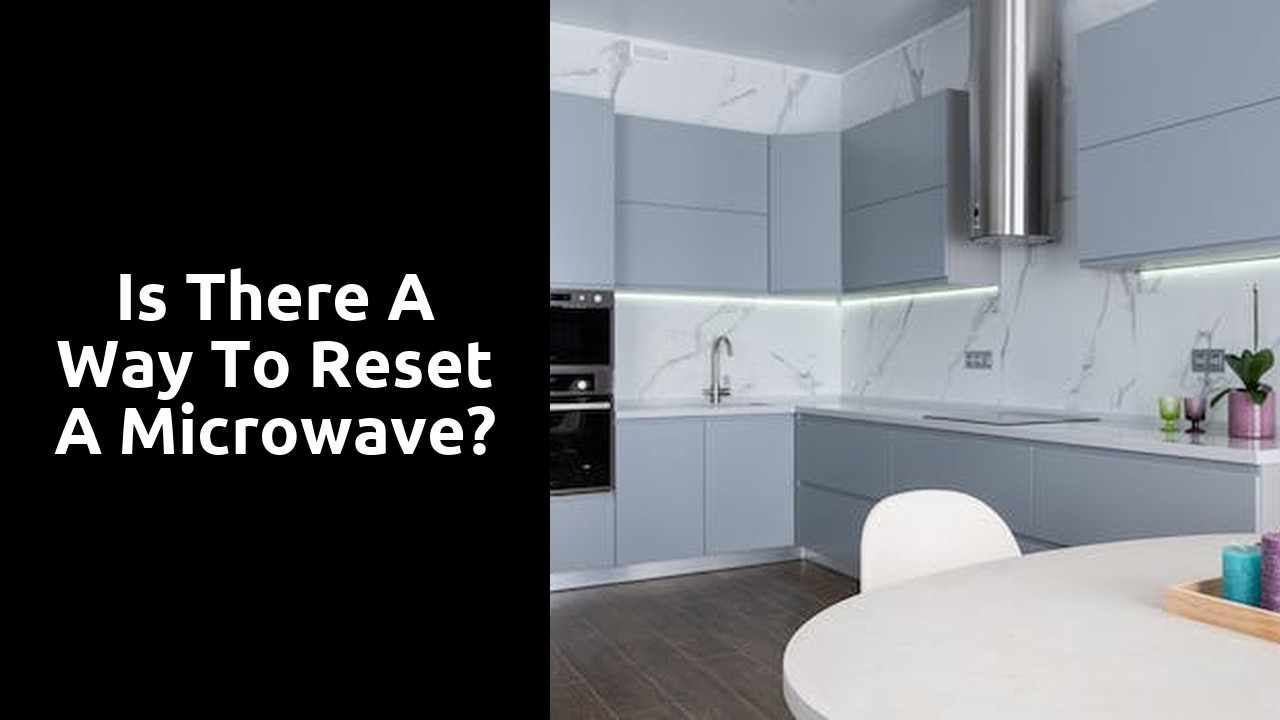 Is there a way to reset a microwave?