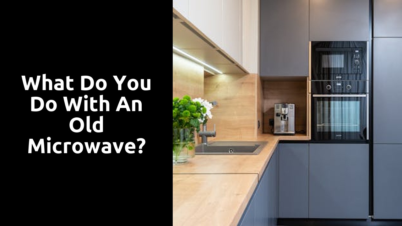 What do you do with an old microwave?